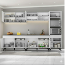 Ver imagem 3 de Cozinha Completa Modulada Bogotá 5 Peças Multimóveis com Vidro Reflecta, Puxador e Pés Personalizáveis