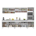 Ver imagem 7 de Cozinha Completa Modulada Bogotá 5 Peças Multimóveis com Vidro Reflecta, Puxador e Pés Personalizáveis