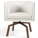 Ver imagem 2 de Kit 2 Poltronas Decorativas Giratória Ka Nix Linho - Gran Belo