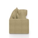 Ver imagem 7 de Sofá Curvo Decorativo Kimiko 317cm 3 Lugares Sala de Estar com Chaise Bouclê Bege G52 - Gran Belo