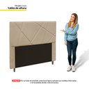 Ver imagem 3 de Cabeceira Cama Box Casal Queen Size Mali 160cm Suede Bege - Abmaza