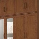 Ver imagem 4 de Guarda Roupa Casal Giana 12 Portas de Bater 2 Gavetas MDF-MDP Castanho Mpozenato 225cm
