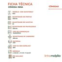 Ver imagem 4 de Cômoda Índia 08 Gavetas 100% Mdf Linhamobília Branco