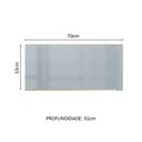Ver imagem 3 de Armário Aéreo 70 cm 1 Porta Rustic/Cinza Lux Madesa