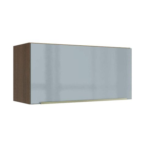 Armário Aéreo 70 cm 1 Porta Rustic/Cinza Lux Madesa