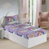 Jogo de Cama Barbie Reinos Mágicos Com 2 peças - lençol com elástico - 1