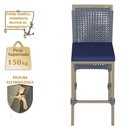 Ver imagem 4 de Mesa Bistrô e 2 Banquetas Roma Fendi Corda Náutica Estofado 10 Trama Original