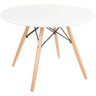 Conjunto Infantil Mesa e Cadeiras Eames Wood - Kit com 2 Cadeiras Azuis - 3