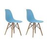 Conjunto Infantil Mesa e Cadeiras Eames Wood - Kit com 2 Cadeiras Azuis - 2