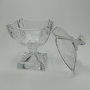Ver imagem 4 de Potiche Decorativo de Vidro Transparente 28x17x17cm Tampa Enfeite Sala Mesa