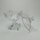 Ver imagem 6 de Potiche Decorativo de Vidro Transparente 28x17x17cm Tampa Enfeite Sala Mesa