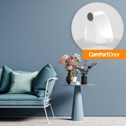 Trava Porta Prendedor Magnético Universal Comfort Door Branco - 6