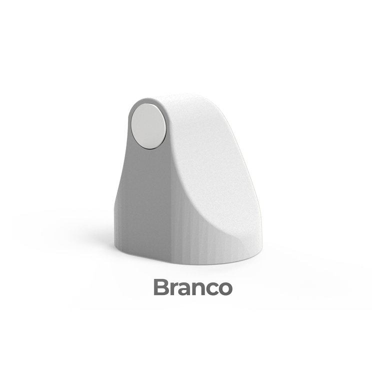 Trava Porta Prendedor Magnético Universal Comfort Door Branco
