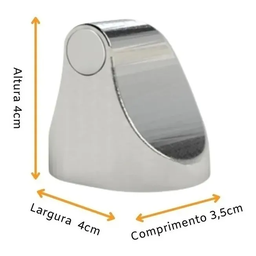 Trava Porta Prendedor Magnético Universal Comfort Door Marrom Escuro - 9