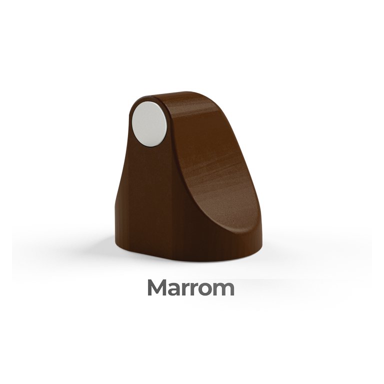 Trava Porta Prendedor Magnético Universal Comfort Door Marrom Escuro