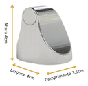 Ver imagem 3 de Trava Porta Prendedor Magnético Universal Comfort Door Marrom Claro