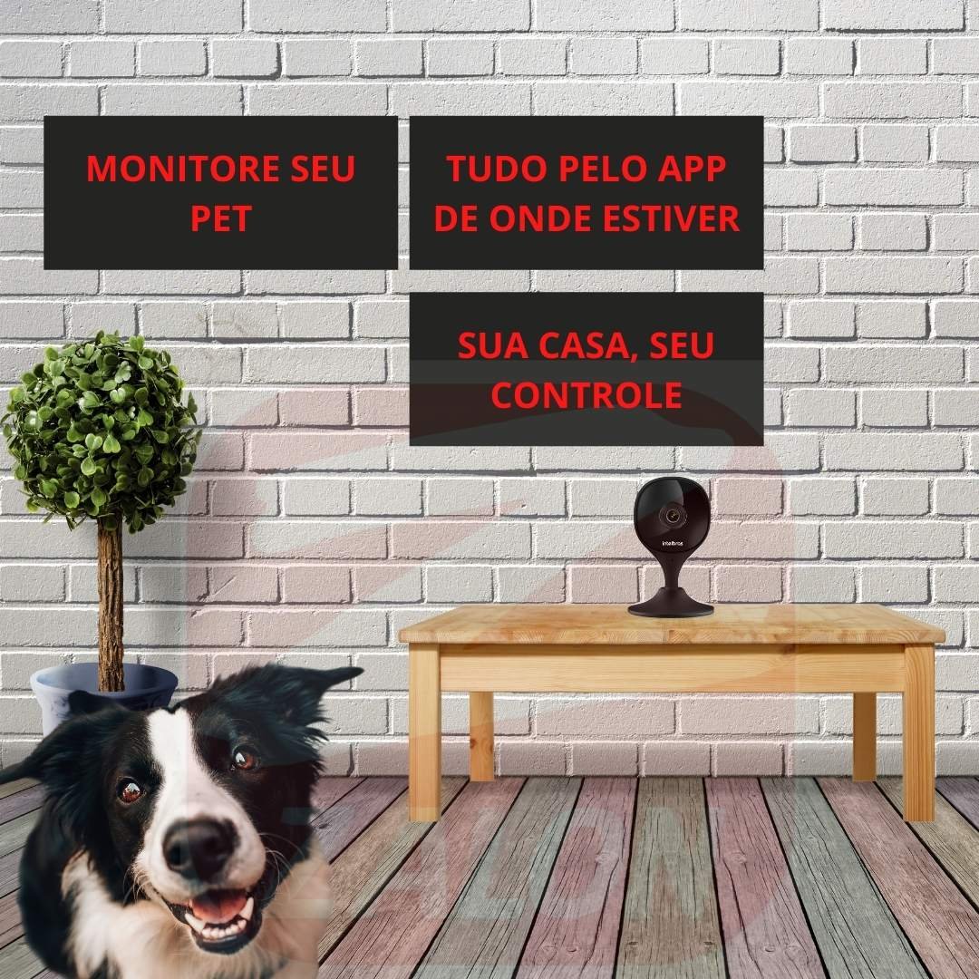 Kit 2 Câmeras Wifi IMX Black Intelbras Mibo IP Full HD Preta - 3