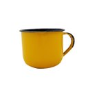 Ver imagem 4 de Jogo De Xícaras Com Pires 6 Canecas Esmaltada 180ml Chá Café Amarelo