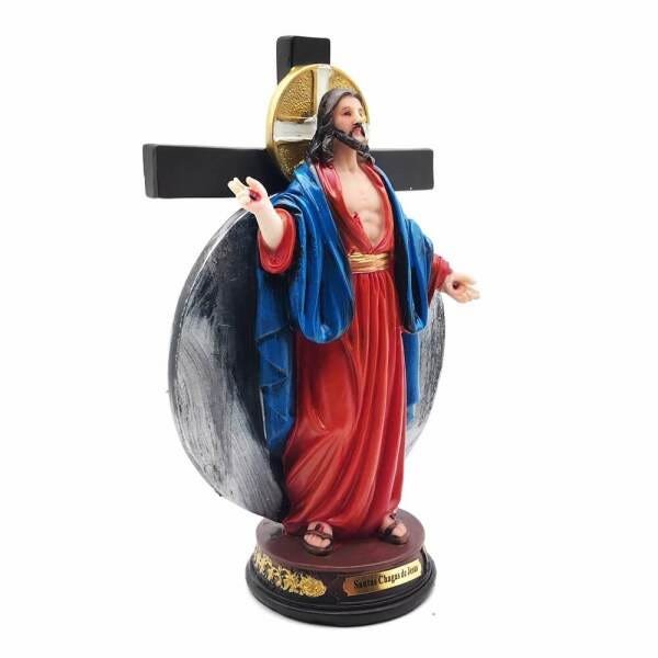 Imagem Santas Chagas de Jesus 20 cm Padre Reginaldo Manzotti - 1