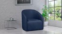 Ver imagem 1 de Poltrona Decorativa Lara Veludo Azul Marinho - Lm Decor