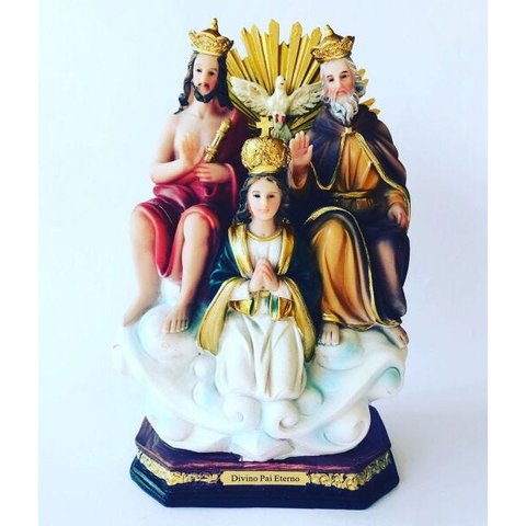 IMAGEM ESCULTURA RESINA SANTOS DIVINO PAI ETERNO 20 CM