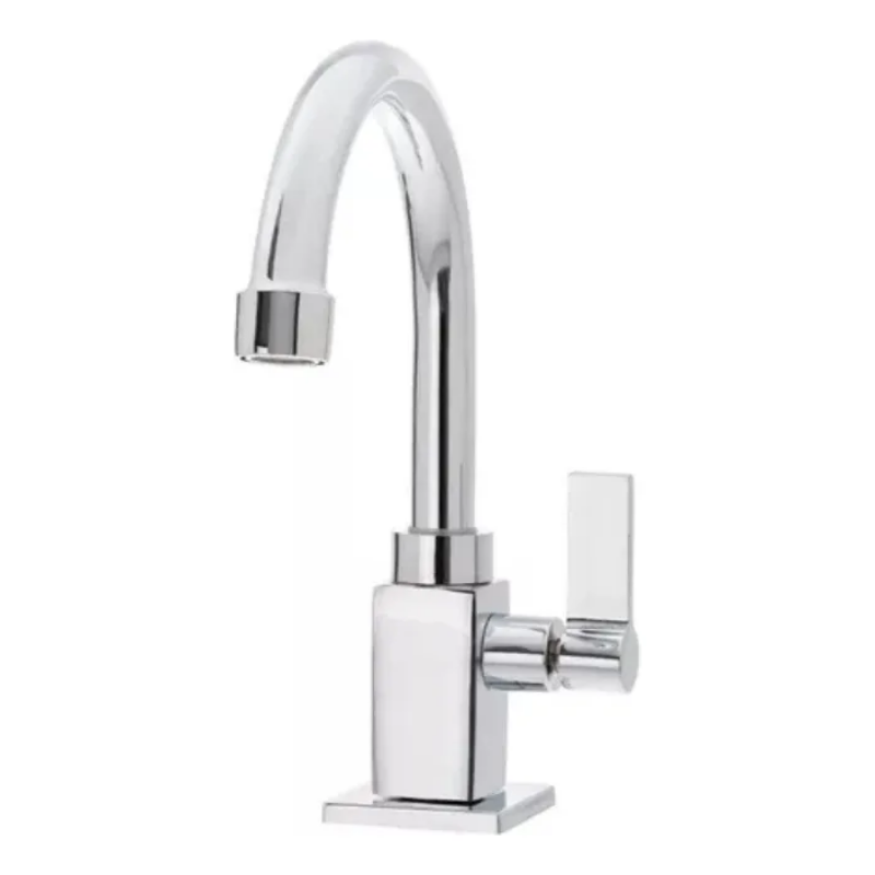 Torneira Lavatório Banheiro Quadrada Bica Móvel Metal 1/4v Casagrande Mundial - 1