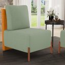 Ver imagem 7 de Poltrona Decorativa Living Pés Madeira Hungria L02 Couríssimo Whisky Bouclê Oliva - Lyam