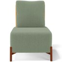 Ver imagem 6 de Poltrona Decorativa Living Pés Madeira Hungria L02 Couríssimo Whisky Bouclê Oliva - Lyam