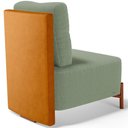 Ver imagem 5 de Poltrona Decorativa Living Pés Madeira Hungria L02 Couríssimo Whisky Bouclê Oliva - Lyam