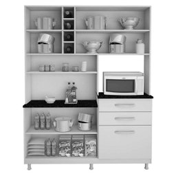 Armário para Cozinha 6 Portas 2 Gavetas Ômega Kaiki Móveis - 5 Armário para Cozinha 6 Portas 2 Gavetas Ômega Kaiki Móveis - 5