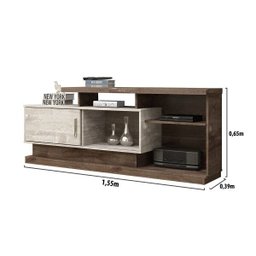 Rack com Painel para TV até 48 Polegadas Camaçari Chf - 5