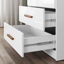 Ver imagem 7 de Quarto Infantil Completo c/ Ropeiro, Ponte e Bicama Onix Branco e Branco/Nature Flex