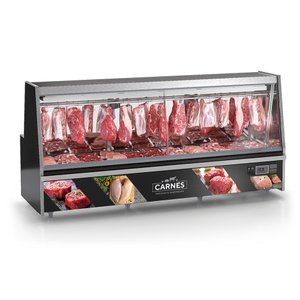 Balcão Expositor Frigorífico Standard Linha Turino Sem Depósito GATS-300PR Preto 220V Gelopar
