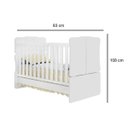 Ver imagem 2 de Quarto Bebê Lívia com Guarda-roupa 4 Portas Cômoda Berço Mini-cama