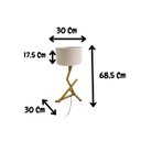 Ver imagem 6 de Abajur Luminária de Mesa Quarto Escritório Industrtial Bali