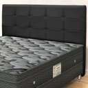 Ver imagem 1 de Cabeceira Queen Size Clean para Colchão Box 158cm Pvc - Preto