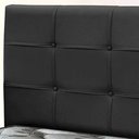 Ver imagem 2 de Cabeceira Queen Size Clean para Colchão Box 158cm Pvc - Preto