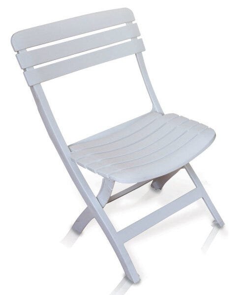 Conjunto de Mesa e 4 Cadeiras Dobrável Ripada Antares Plástico Branco - 3