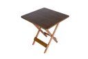 Ver imagem 2 de Conjunto 4 Cadeiras e 1 Mesa Dobrável 70 X 70 - com Pintura Café