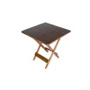 Ver imagem 2 de Conjunto 4 Cadeiras e 1 Mesa Dobrável 70 X 70 - com Pintura Café