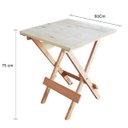 Ver imagem 4 de Conjunto 4 Cadeiras e 1 Mesa Dobrável 60 x 60 - sem Pintura