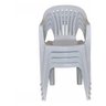 Cadeira Poltrona de Plastico com Apoio Boa Vista 4 Peças - 1