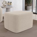 Ver imagem 2 de Puff Decorativo Living Yumi Retangular 60cm Bouclê Bege - Desk Design