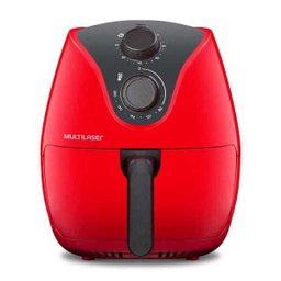 Fritadeira Elétrica Air Fryer 4L 127V 1500W com Grade Multilaser Vermelha - Ce083 - 3