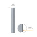 Ver imagem 5 de Painel Ripado Eva Laminado Autocolante 10cm Urban White Metro