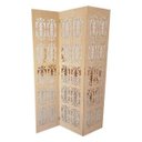 Ver imagem 1 de Biombo 3 Folhas 129X180cm Mdf Modelo 2 Cru Vazado