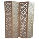 Ver imagem 1 de Biombo 4 Folhas 172x180cm Mdf Modelo 8 Cru Vazado