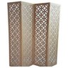 Biombo 4 Folhas 172x180cm Mdf Modelo 8 Cru Vazado - 1