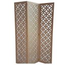 Ver imagem 1 de Biombo 3 Folhas 129X180cm Mdf Modelo 8 Cru Vazado