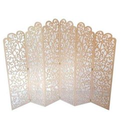 Biombo 6 Folhas 258X180cm Mdf Modelo 21 Cru Vazado - 1